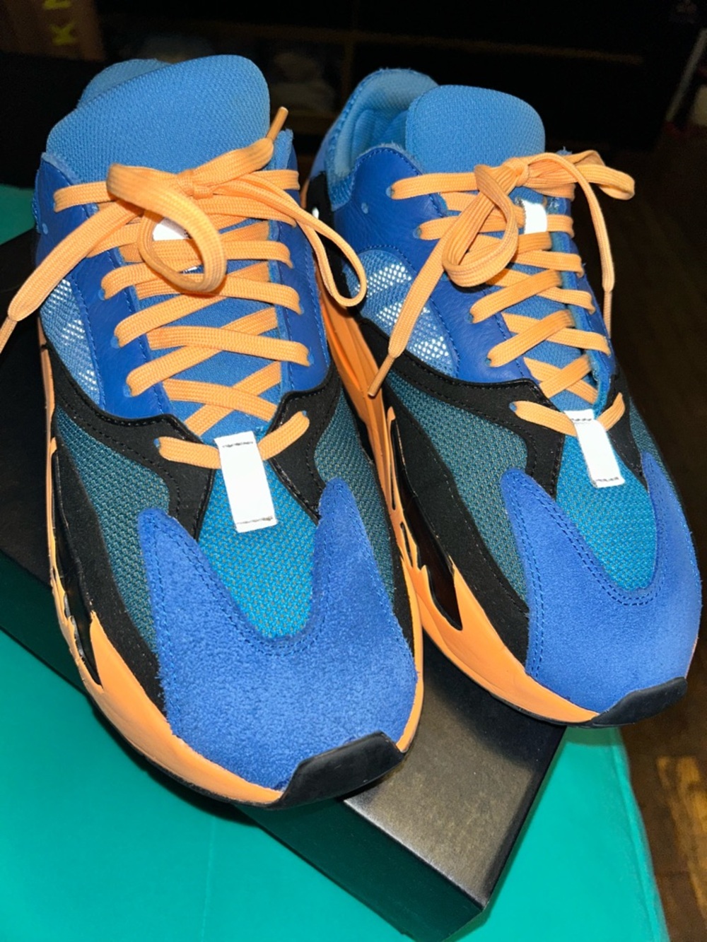 💙🧡 #Exclusive #Yeezy #700 #BrightBlue #Size 10 #NoBox #GreatCondition